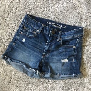 AEO Distressed Denim Shorts